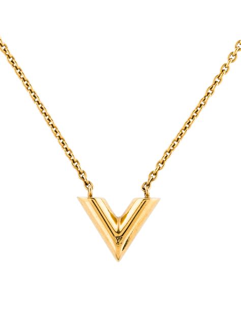 louis vuitton essential v necklace